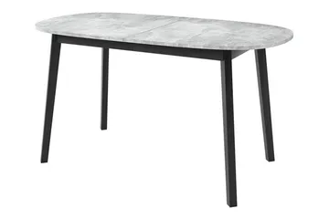 Narberth Utdragbart Ovalt Matbord 150 cm med Betongutseende - Ljusgrå - Möbler - Bord & matgrupp - Matbord & köksbord