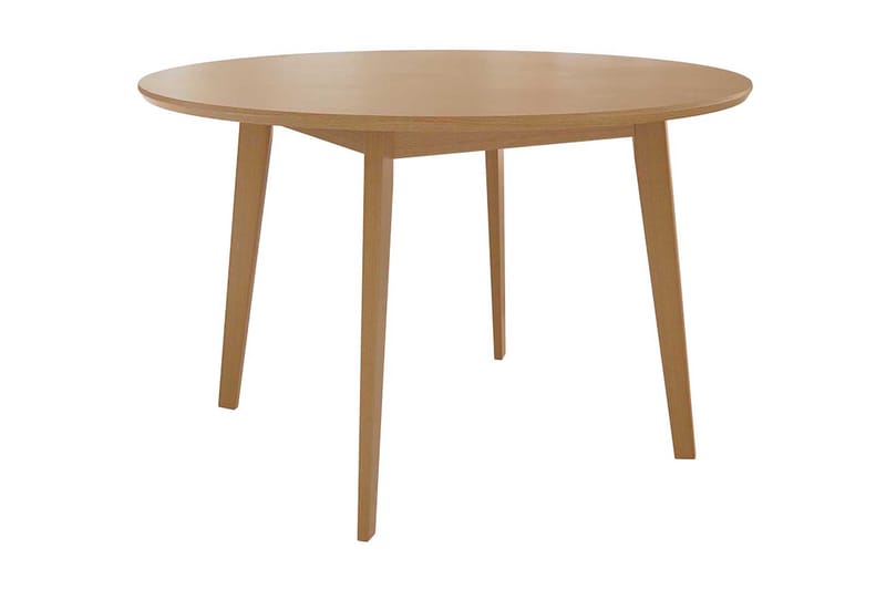 Natur Runt Matbord i Trä, Beige