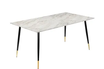 Oktoos Matbord 120 cm - Grå/Vit/Svart/Guld - Möbler - Bord & matgrupp - Matbord & köksbord