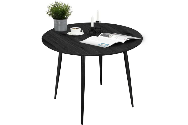 Oktoos Matbord Runt 100 cm - Svart - Möbler - Bord & matgrupp - Matbord & köksbord