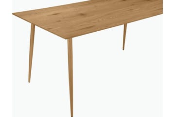 Oktoos Rektangulärt Matbord 120 cm i Trä med Metallben - Brun - Möbler - Bord & matgrupp - Matbord & köksbord