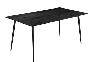Oktoos Rektangulärt Matbord 160 cm med Trä- och Valnötsutseende - Svart - Möbler - Bord & matgrupp - Matbord & köksbord