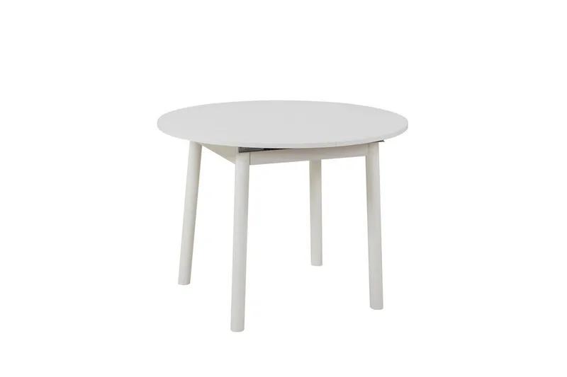 Oliver Litet Runt Matbord 100 cm i Målad MDF, Vit
