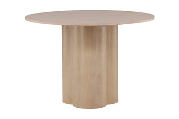 Olivia Matbord 110 cm Runt - Whitewash - Möbler - Bord & matgrupp - Soffbord