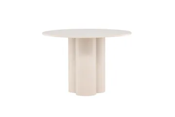 Olivia Runt Matbord 110 cm i Målad MDF - Beige - Möbler - Bord & matgrupp - Matbord & köksbord