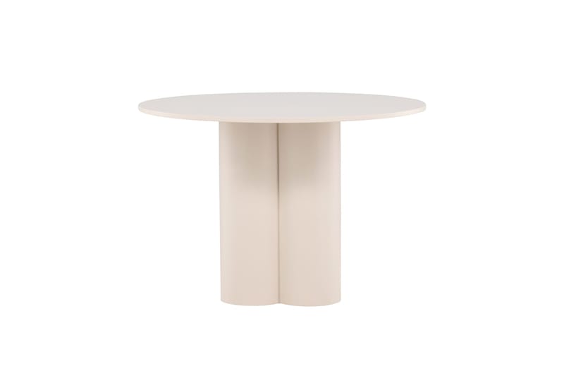 Olivia Runt Matbord 110 cm i Målad MDF - Beige - Möbler - Bord & matgrupp - Matbord & köksbord
