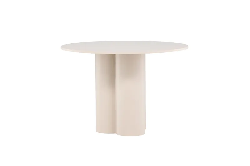 Olivia Runt Matbord 110 cm i Målad MDF - Beige - Möbler - Bord & matgrupp - Matbord & köksbord