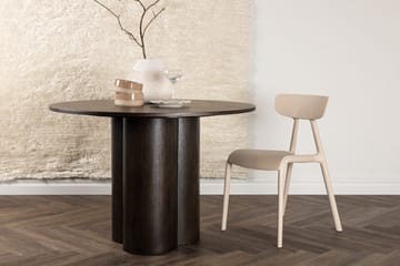 Olivia Runt Matbord 110 cm med Träutseende - Brun - Möbler - Bord & matgrupp - Matbord & köksbord