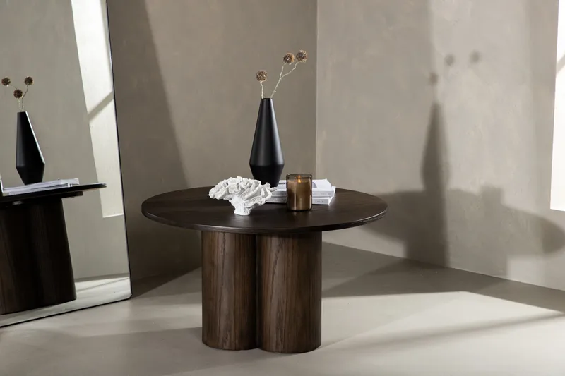 Olivia Soffbord 80 cm Runt - Brun - Möbler - Bord & matgrupp - Matbord & köksbord