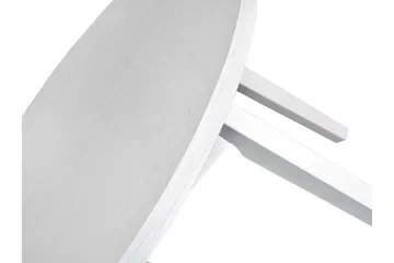 Oslo Runt Matbord 100 cm med Ljust Träutseende - Vit - Möbler - Bord & matgrupp - Matbord & köksbord