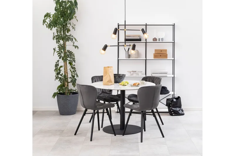 Palisades Matbord 105 cm Rund - Svart - Möbler - Bord & matgrupp - Matbord & köksbord