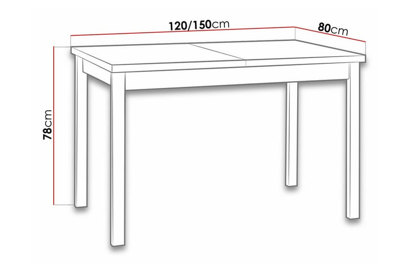 Patrickswell Matbord 80 cm Black - Möbler - Bord & matgrupp - Matbord & köksbord