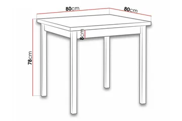 Patrickswell Matbord 80 cm Brown - Möbler - Bord & matgrupp - Matbord & köksbord