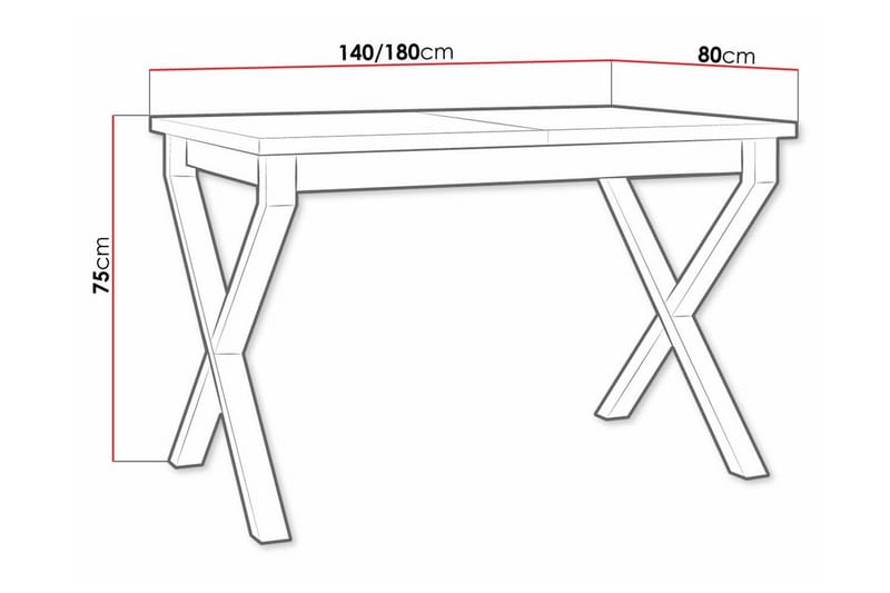 Patrickswell Matbord 80 cm - Svart - Möbler - Bord & matgrupp - Matbord & köksbord