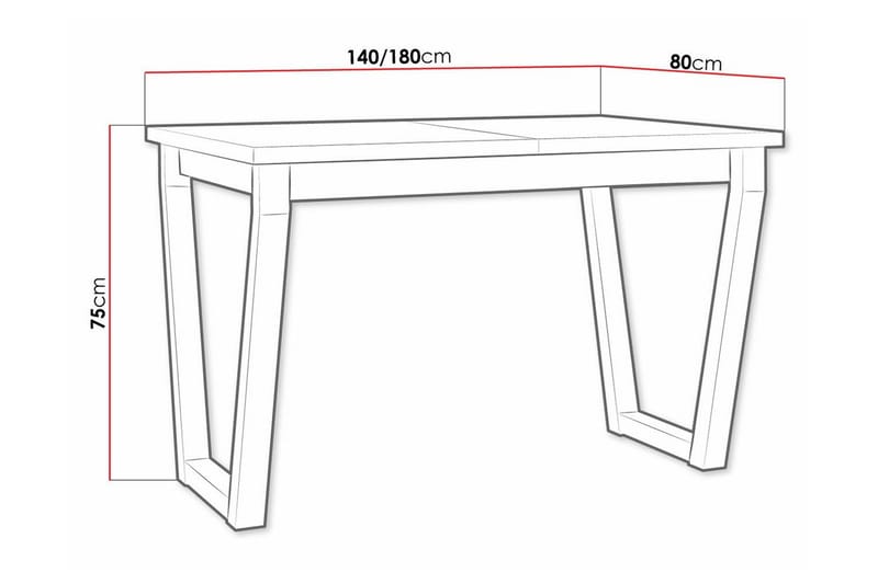 Patrickswell Matbord 80 cm - Svart - Möbler - Bord & matgrupp - Matbord & köksbord