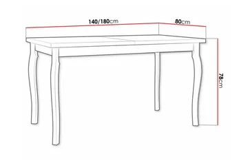 Patrickswell Matbord 80 cm - Vit - Möbler - Bord & matgrupp - Matbord & köksbord