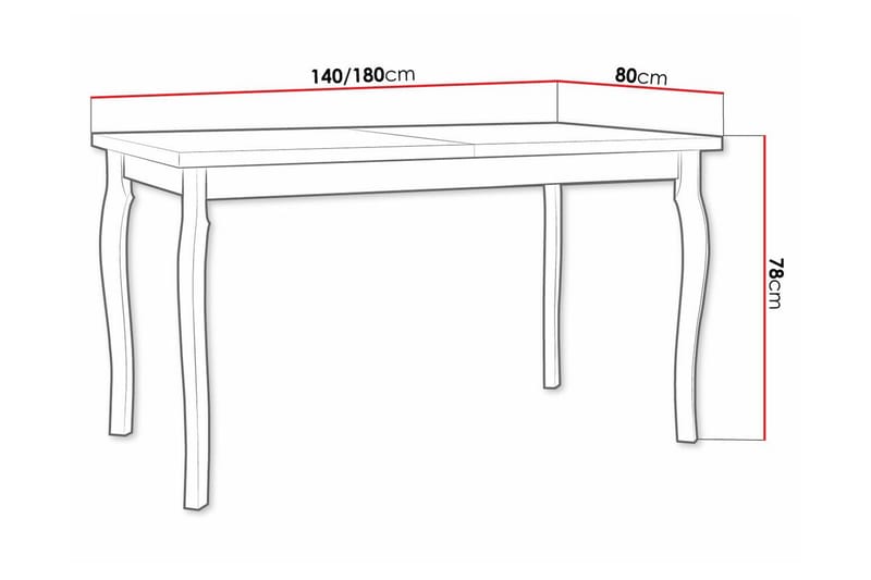Patrickswell Matbord 80 cm - Vit - Möbler - Bord & matgrupp - Matbord & köksbord