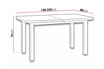 Patrickswell Matbord 80 cm - Vit - Möbler - Bord & matgrupp - Matbord & köksbord