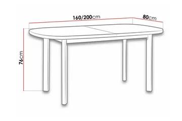 Patrickswell Matbord 80 cm - Vit - Möbler - Bord & matgrupp - Matbord & köksbord
