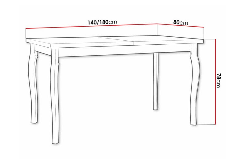 Patrickswell Utdragbart Rektangulärt Matbord 140 cm i Trä - Vit - Möbler - Bord & matgrupp - Matbord & köksbord