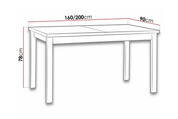 Patrickswell Utdragbart Rektangulärt Matbord 160 cm i Trä - Vit - Möbler - Bord & matgrupp - Matbord & köksbord