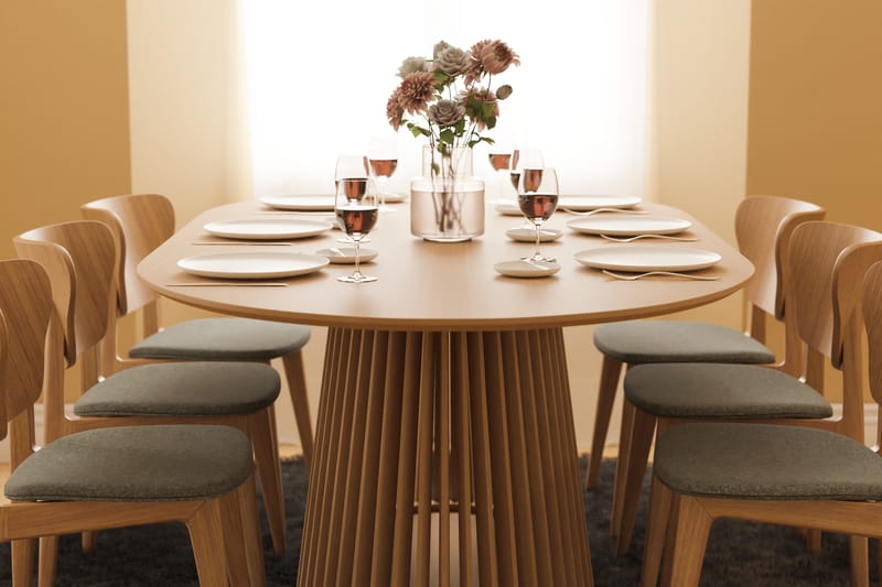 Peyra Matbord 200 cm Ovalt Ek - Natur - Möbler - Bord & matgrupp - Matbord & köksbord