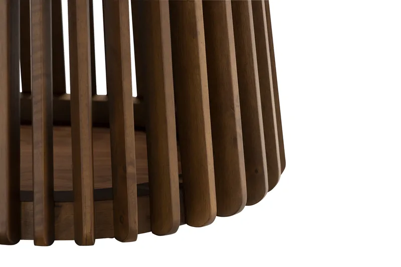 Peyra Ovalt Matbord 200 cm för 6 personer Köksbord Massiv Valnöt - Mörkbrunt / Trä - Möbler - Bord & matgrupp - Matbord & köksbord