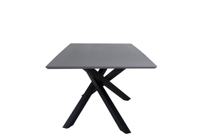 Piazza Rektangulärt Matbord 190 cm i Trä med Valnöts- och Metallutseende - Svart - Möbler - Bord & matgrupp - Matbord & köksbord