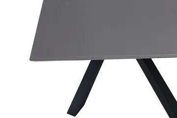 Piazza Rektangulärt Matbord 190 cm i Trä med Valnöts- och Metallutseende - Svart - Möbler - Bord & matgrupp - Matbord & köksbord
