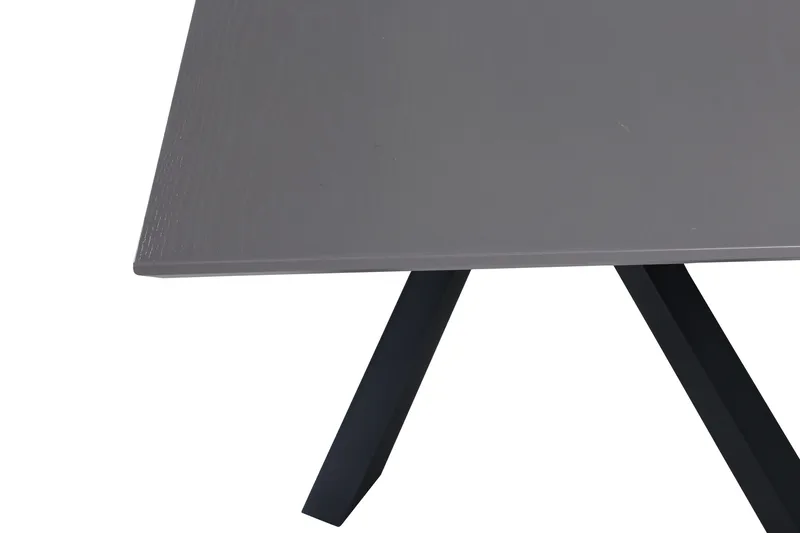 Piazza Rektangulärt Matbord 190 cm i Trä med Valnöts- och Metallutseende - Svart - Möbler - Bord & matgrupp - Matbord & köksbord
