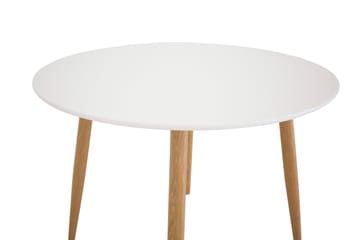 Plaza Litet Runt Matbord 100 cm i Målad MDF - Vit - Möbler - Bord & matgrupp - Matbord & köksbord