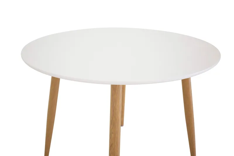 Plaza Litet Runt Matbord 100 cm i Målad MDF - Vit - Möbler - Bord & matgrupp - Matbord & köksbord