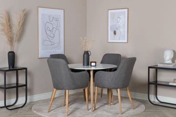 Plaza Litet Runt Matbord 100 cm i Målad MDF - Vit - Möbler - Bord & matgrupp - Matbord & köksbord
