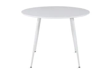Plaza Litet Runt Matbord 100 cm i Målat Trä - Vit - Möbler - Bord & matgrupp - Matbord & köksbord