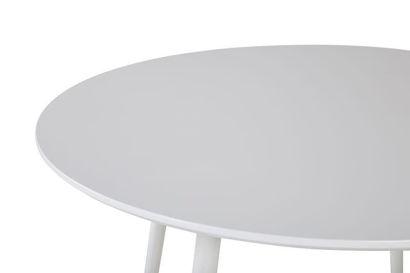 Plaza Litet Runt Matbord 100 cm i Målat Trä - Vit - Möbler - Bord & matgrupp - Matbord & köksbord