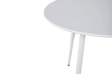 Plaza Litet Runt Matbord 100 cm i Målat Trä - Vit - Möbler - Bord & matgrupp - Matbord & köksbord