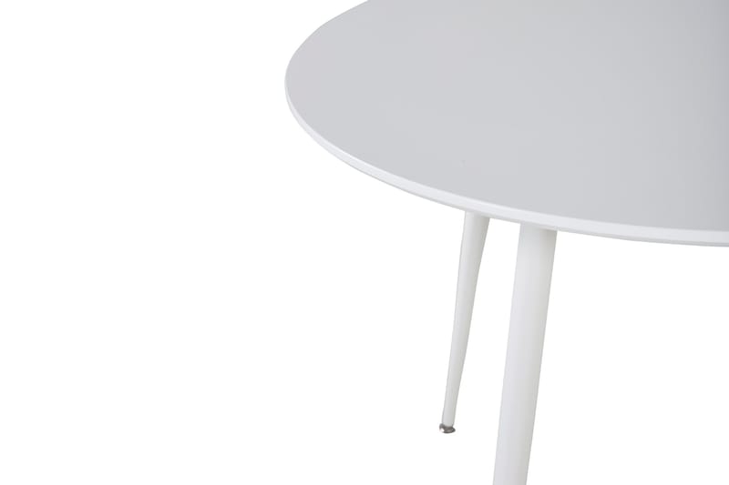 Plaza Litet Runt Matbord 100 cm i Målat Trä - Vit - Möbler - Bord & matgrupp - Matbord & köksbord