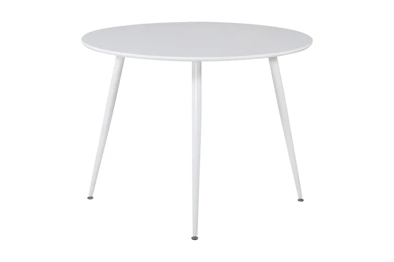 Plaza Litet Runt Matbord 100 cm i Målat Trä - Vit - Möbler - Bord & matgrupp - Matbord & köksbord