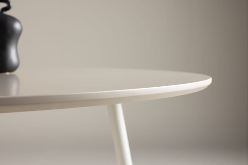 Plaza Runt Matbord 120 cm med Metallutseende - Beige - Möbler - Bord & matgrupp - Matbord & köksbord