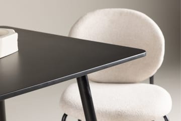 Polar Litet Kvadratiskt Matbord 75 cm i Trä med Metallutseende - Svart - Möbler - Bord & matgrupp - Matbord & köksbord