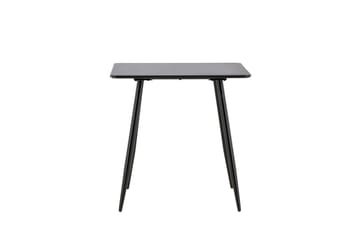 Polar Litet Kvadratiskt Matbord 75 cm i Trä med Metallutseende - Svart - Möbler - Bord & matgrupp - Matbord & köksbord