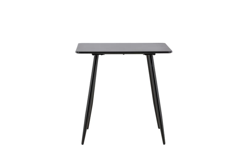 Polar Litet Kvadratiskt Matbord 75 cm i Trä med Metallutseende - Svart - Möbler - Bord & matgrupp - Matbord & köksbord