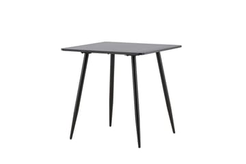 Polar Litet Kvadratiskt Matbord 75 cm i Trä med Metallutseende - Svart - Möbler - Bord & matgrupp - Matbord & köksbord