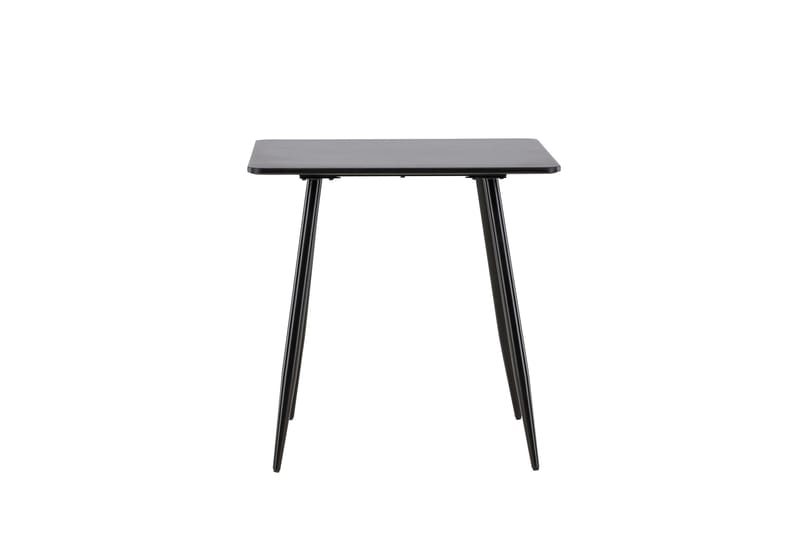 Polar Litet Kvadratiskt Matbord 75 cm i Trä med Metallutseende - Svart - Möbler - Bord & matgrupp - Matbord & köksbord