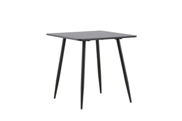 Polar Litet Kvadratiskt Matbord 75 cm i Trä med Metallutseende - Svart - Möbler - Bord & matgrupp - Matbord & köksbord