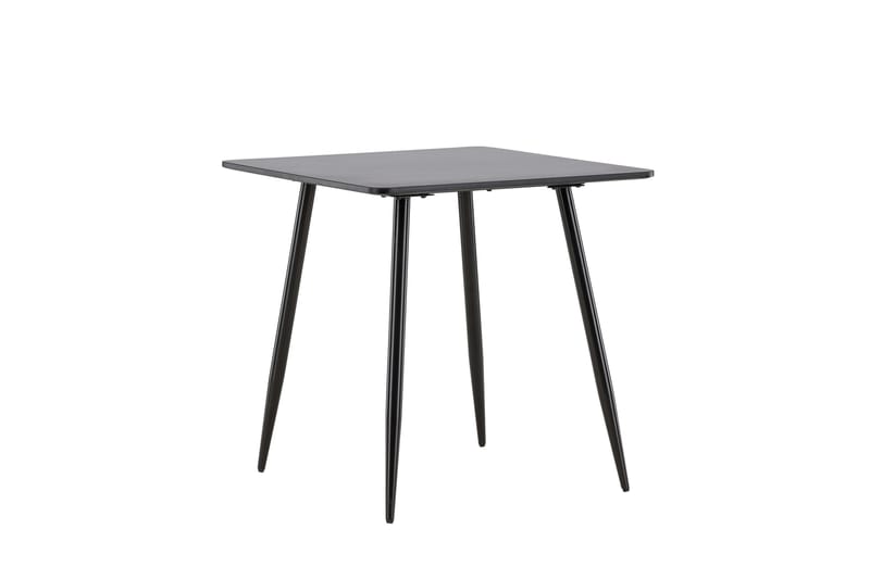 Polar Litet Kvadratiskt Matbord 75 cm i Trä med Metallutseende - Svart - Möbler - Bord & matgrupp - Matbord & köksbord