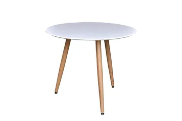 Polar Litet Runt Matbord 90 cm i Trä - Vit - Möbler - Bord & matgrupp - Matbord & köksbord