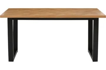 Pozzo Rektangulärt Matbord 140 cm i Trä med Metallben - Brun|Svart - Möbler - Bord & matgrupp - Matbord & köksbord
