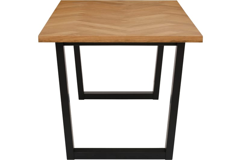 Pozzo Rektangulärt Matbord 140 cm i Trä med Metallben - Brun|Svart - Möbler - Bord & matgrupp - Matbord & köksbord