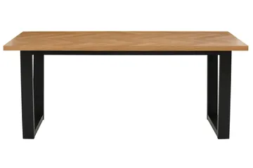 Pozzo Rektangulärt Matbord 180 cm med Trä- och Ekutseende - Brun|Svart - Möbler - Bord & matgrupp - Matbord & köksbord